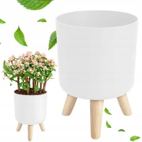 Verk 27579 Květináč s nožičkami, průměr 20,5 cm, bílý