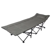 eCa AR05SZ Skládací turistické lehátko 187 × 68 cm, 120 kg, šedá