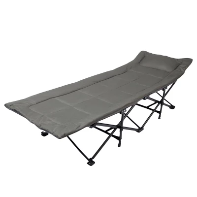 eCa AR05SZ Skladacie turistické lehátko 187 × 68 cm, 120 kg, sivé
