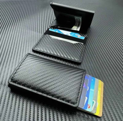 Verk 27584 Vyskakovací peněženka RFID proti krádeži, černá