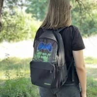 Kruzzel 24532 Školský batoh 22 L + vrecko na papuče, čierny
