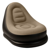Gardlov 25365 Nafukovací relaxační křeslo s podnožkou, černohnědé