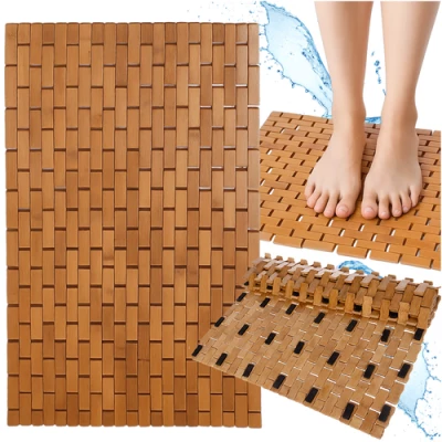Ruhhy 26048 Koupelnová protiskluzová podložka 80 x 50 cm, bambus
