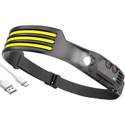 Genetic 3231 Čelovka s pohybovým senzorem, COB XPE, USB, IPX 4