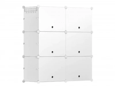 Hogler 3403 Variabilný regálový systém 12 políc 85 x 96 x 31 cm, biely