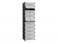 Hogler 3405 Variabilní regálový systém 10 polic 180 x 47 x 37 cm, černý