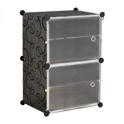 Hogler 3409 Variabilní regálový systém 4 police 62 x 42 x 32 cm, černý