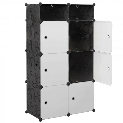 Hogler 3412 Variabilní regálový systém 14 polic, 72 x 129 x 47 cm, černý