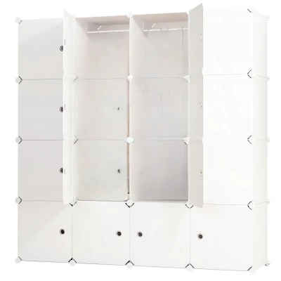 Hogler 3417 Variabilní regálový systém 25 modulů, 183 x 183 x 47 cm, bílá