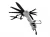 Viacúčelový vreckový nôž Foxter 2317 MULTITOOL 13 v 1, sivý