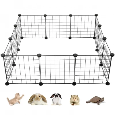 Nuxie 3252 Ohrádka pro zvířata 90 x 90 x 30 cm, černá