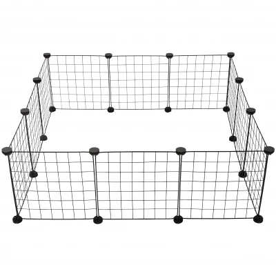 Nuxie 3252 Ohrádka pro zvířata 90 x 90 x 30 cm, černá