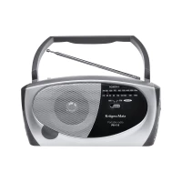 Kruger&Matz URZ2038 Přenosné rádio AM/FM, PR-111, stříbrná