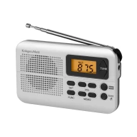 Kruger&Matz KM0819 Přenosné kapesní mini rádio AM/FM, stříbrná