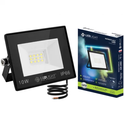 LedLight 2708 Halogénový LED reflektor, IP66, studená biela, 800 lm, 10 W