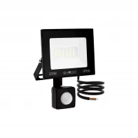 LedLight 2717 Halogenový LED reflektor, IP66, studená bílá, 20W s pohybovým senzorem