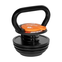 Rebel RBA-2324-9 Kettlebell litinový s automatickým nastavením hmotnosti 2,3 - 9 kg, černý