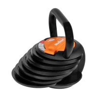 Rebel RBA-2324-9 Kettlebell litinový s automatickým nastavením hmotnosti 2,3 - 9 kg, černý