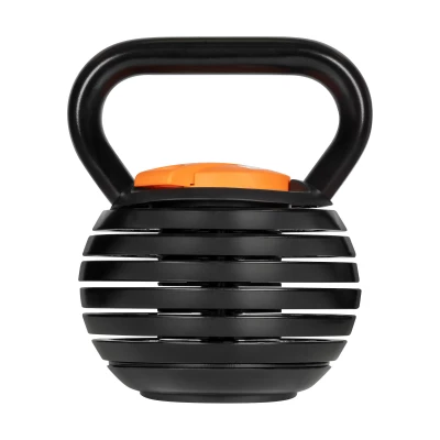 Rebel RBA-2324-9 Kettlebell litinový s automatickým nastavením hmotnosti 2,3 - 9 kg, černý