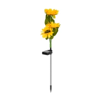 Rebel ZAR0578 Zahradní solární osvětlení slunečnice, IP65, 3000K, 68 cm