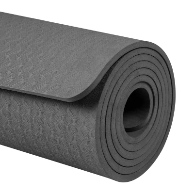 Rebel RBA-3152 Gymnastická podložka na jógu, pilates, fitness, 183 x 61 x 0,6 cm, černá