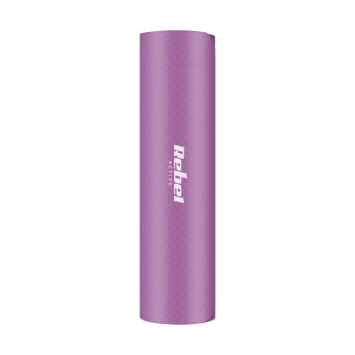 Rebel RBA-3152 Gymnastická podložka na jógu, pilates, fitness, 183 x 61 x 0,6 cm, fialová