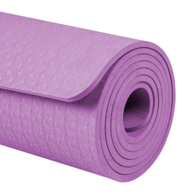 Rebel RBA-3152 Gymnastická podložka na jógu, pilates, fitness, 183 x 61 x 0,6 cm, fialová