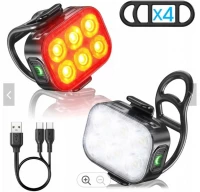 Pronett XJ5645 Sada osvětlení na kolo LED COB IPX4, 2 ks