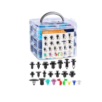 Pronett XJ5784 Sada plastových příchytek autočalounění 680 ks 