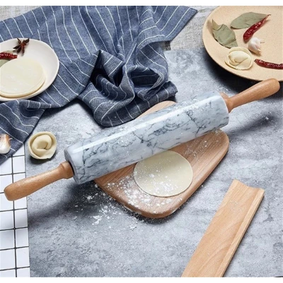 Pronett XJ5842 Mramorový valček na cesto so základňou 40 cm