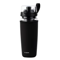 Trizand 25815 Láhev na vodu s vložkou na ovoce 1000 ml, černá