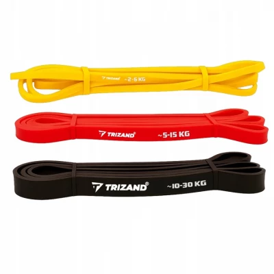 Trizand 25879 Odporová posilovací guma, sada 3 ks