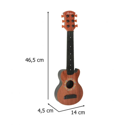 KIK KX3047 Klasická gitara pre deti, 6 strún, 46,5 cm, hnedá