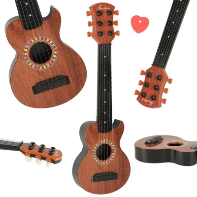 KIK KX3047 Klasická gitara pre deti, 6 strún, 46,5 cm, hnedá