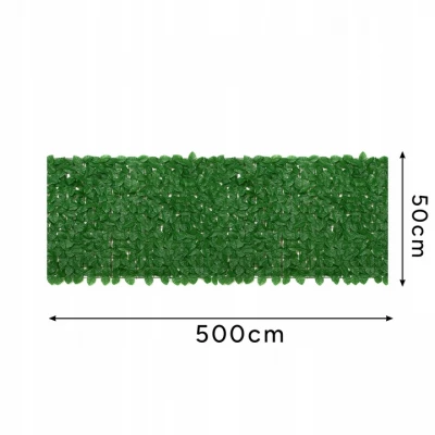 Gardlov 25342 Balkónová zástěna s tmavě zelenými listy 500 x 50 cm