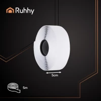 Ruhhy 25807 Samolepící suchý zip 500 x 5 cm, bílá