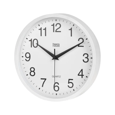 Teesa TSA0037 Nástěnné hodiny 25 cm, bílá