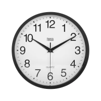 Teesa TSA0037B Nástěnné hodiny 25 cm, černá