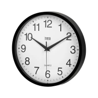 Teesa TSA0037B Nástěnné hodiny 25 cm, černá