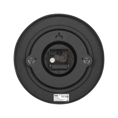 Teesa TSA0037B Nástěnné hodiny 25 cm, černá