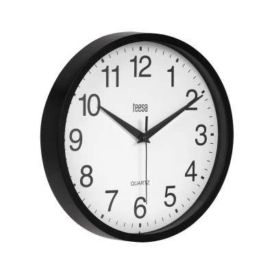 Teesa TSA0037B Nástěnné hodiny 25 cm, černá