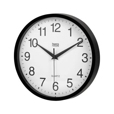 Teesa TSA0037B Nástěnné hodiny 25 cm, černá