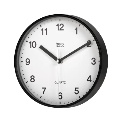 Teesa TSA0038B Nástěnné hodiny 20 cm, černá