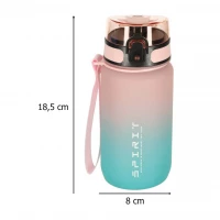 KIK KX3071 Sportovní láhev na vodu pro školáky, 600 ml, růžovomodrá