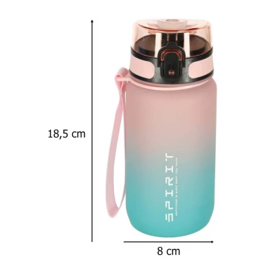 KIK KX3071 Sportovní láhev na vodu pro školáky, 600 ml, růžovomodrá