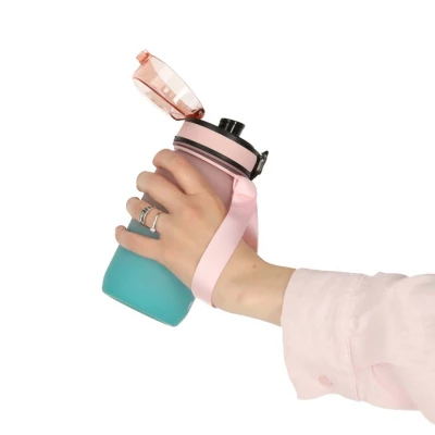 KIK KX3071 Sportovní láhev na vodu pro školáky, 600 ml, růžovomodrá