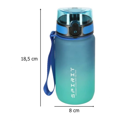 KIK KX3071 Sportovní láhev na vodu pro školáky, 600 ml, modrozelená