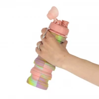 KIK KX3070 Skládací láhev pro děti, 500 ml, růžová