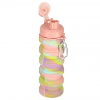 KIK KX3070 Skládací láhev pro děti, 500 ml, růžová