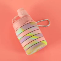 KIK KX3070 Skládací láhev pro děti, 500 ml, růžová